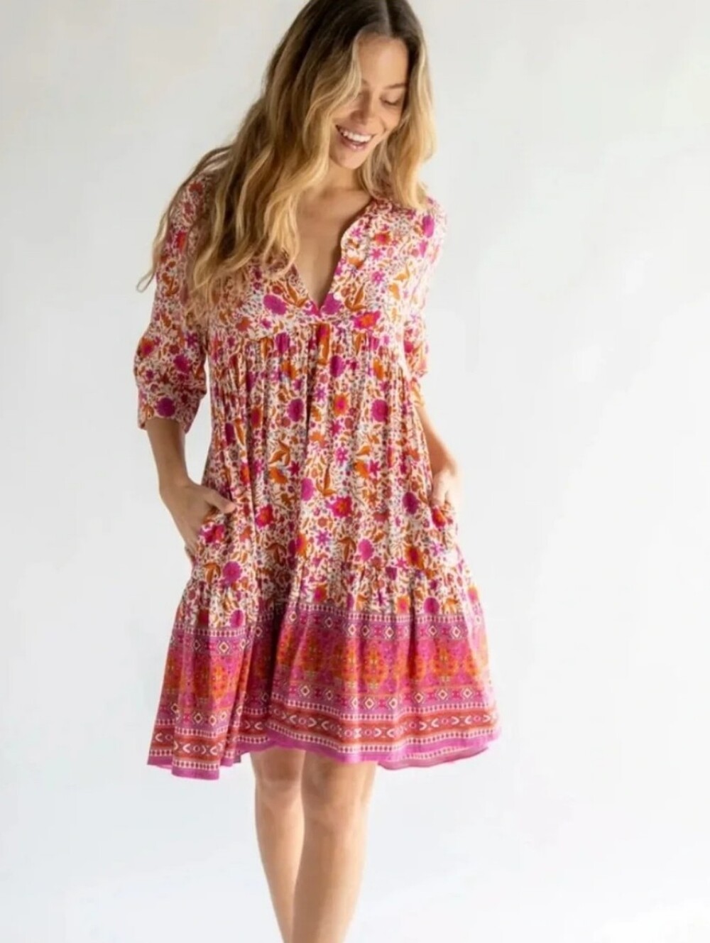 Natural Life Becca Dress Size Small Pink